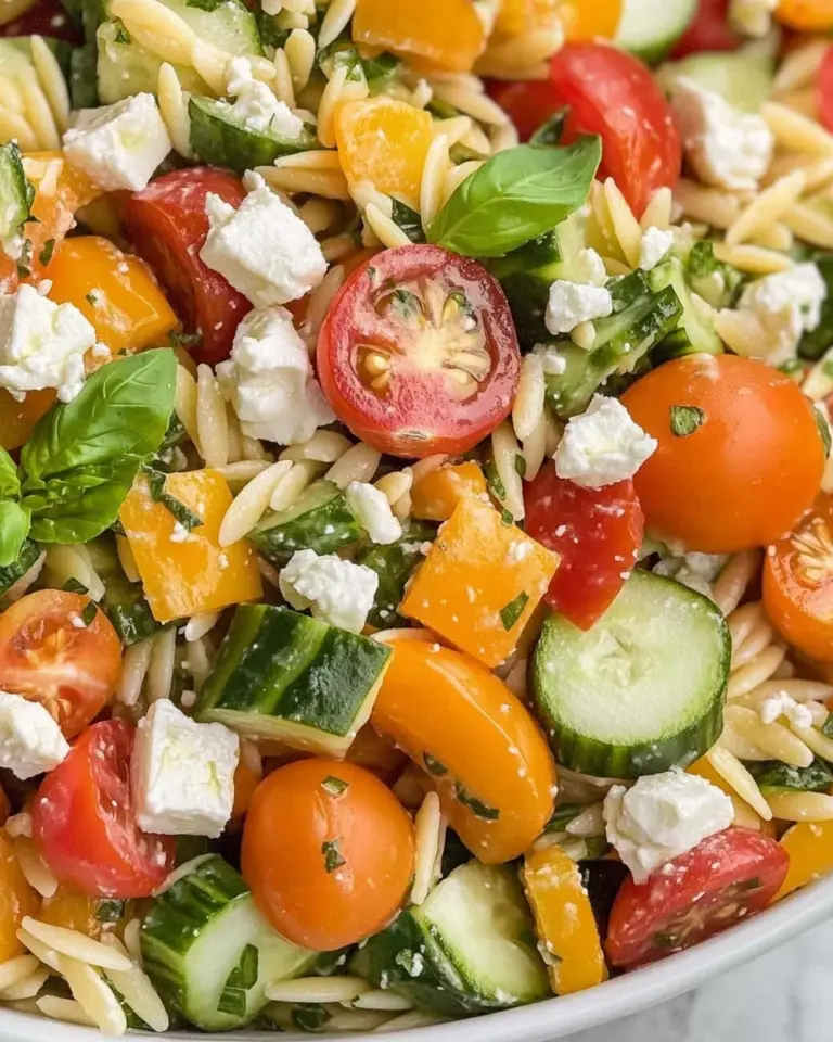 Rainbow Orzo Salad
