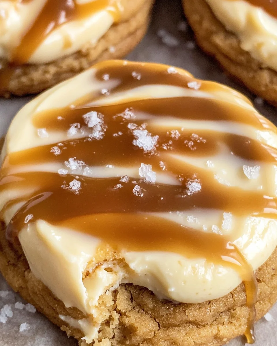 Salted Caramel Cheesecake Cookies Recipe