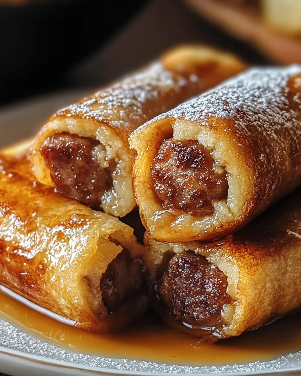 Home 18 Sausage French Toast Roll-Ups Recipe