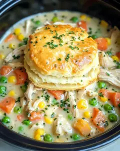 Slow Cooker Chicken Pot Pie