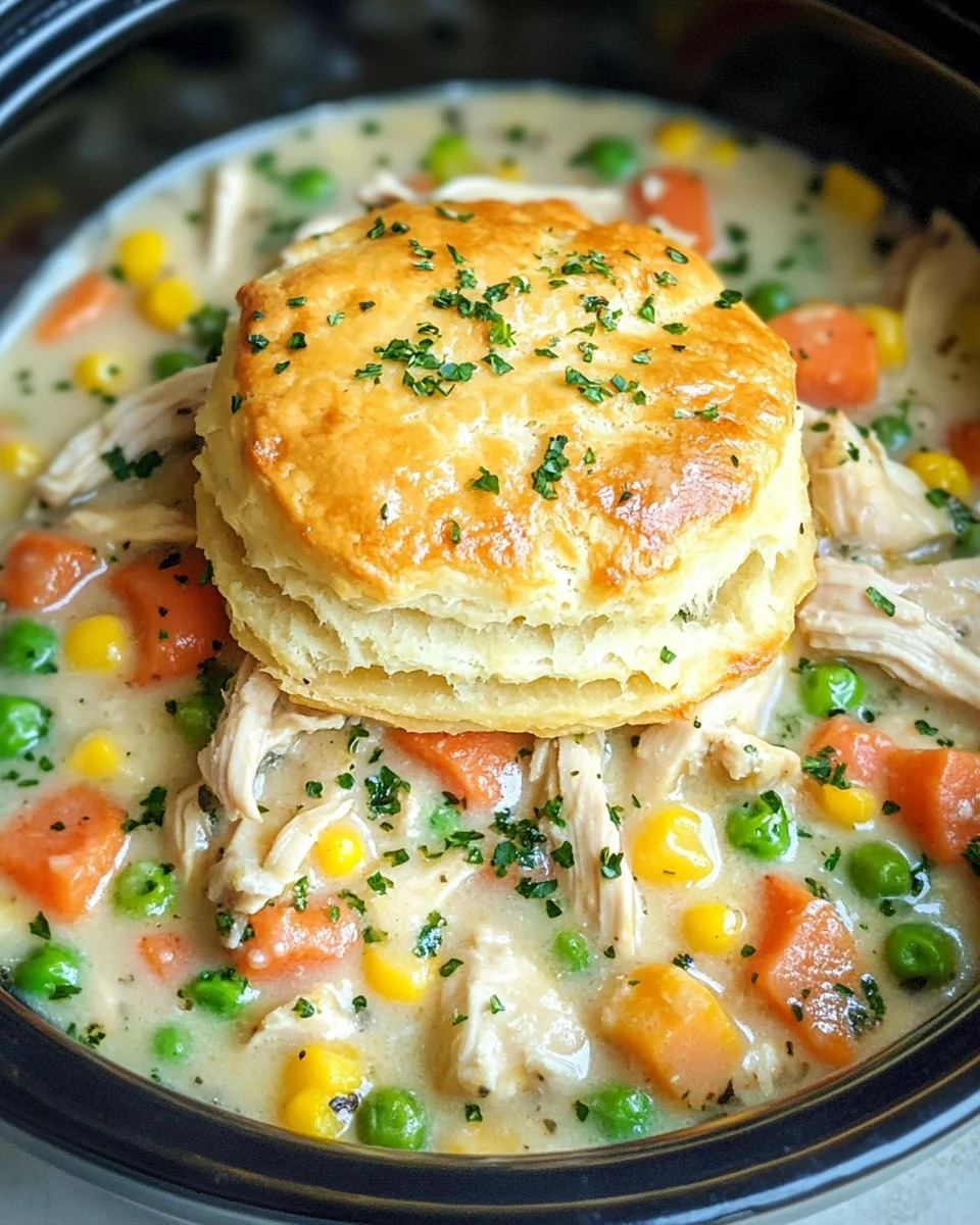 Slow Cooker Chicken Pot Pie