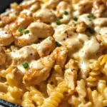 Smoky White Cheddar Honey Butter Chicken Pasta Skillet