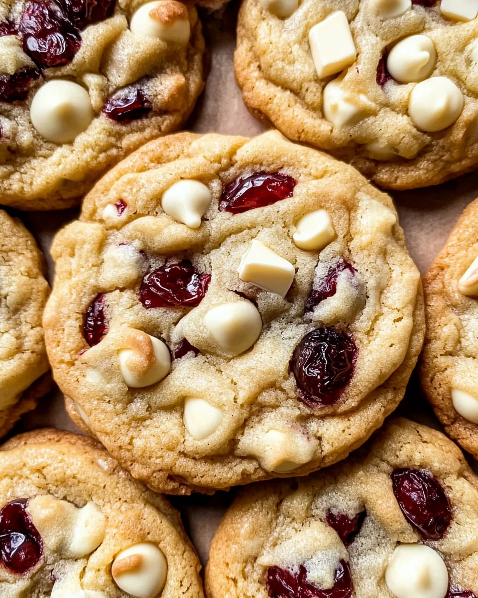 Soft-Baked White Chocolate Cranberry Cookies