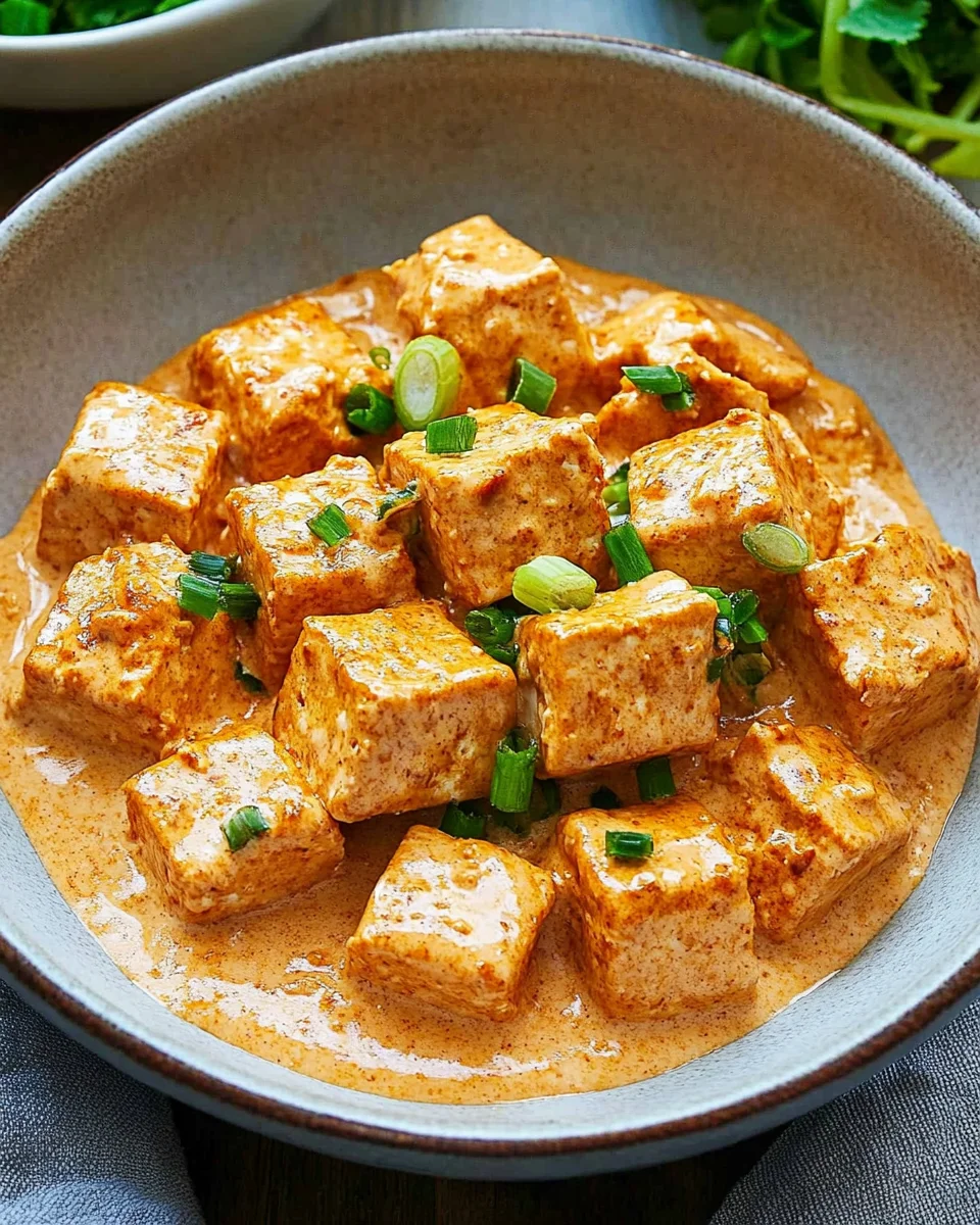 Spicy Tofu with Creamy Coconut Sauce 17 Spicy