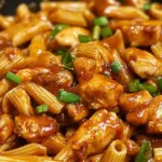 Sticky Sweet Chili BBQ Chicken Pasta