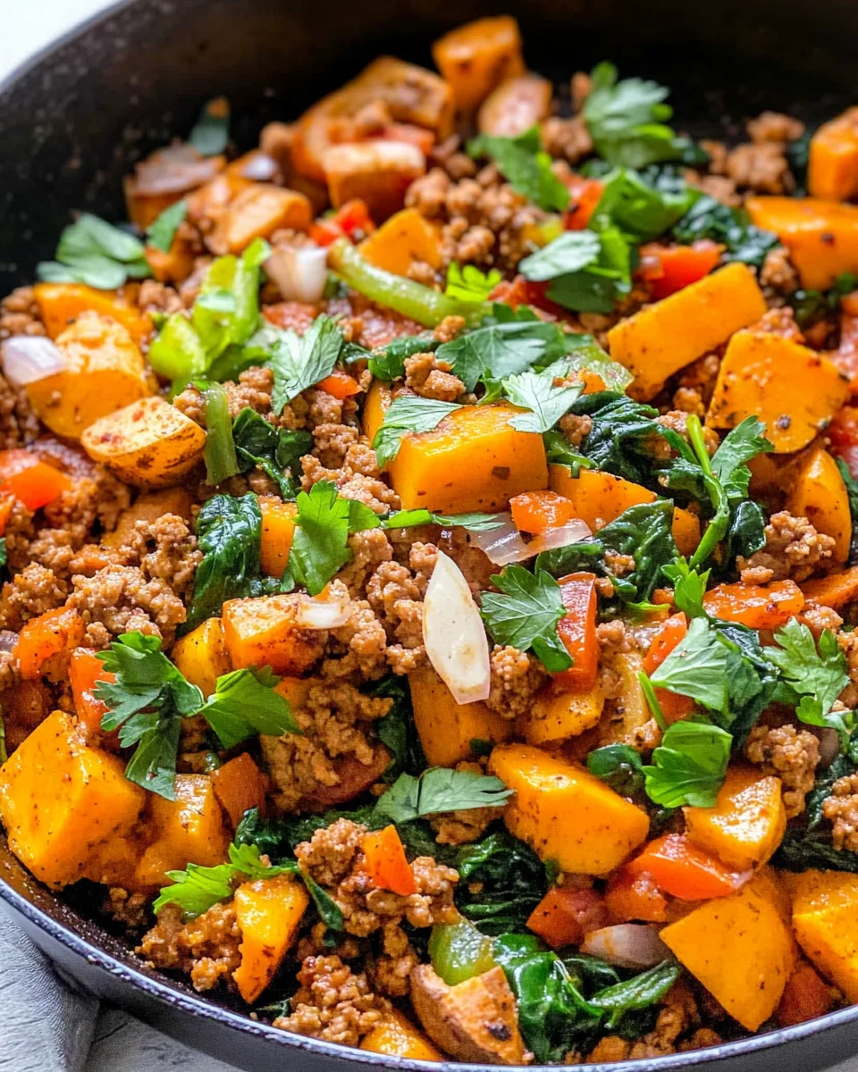 Turkey Sweet Potato Skillet